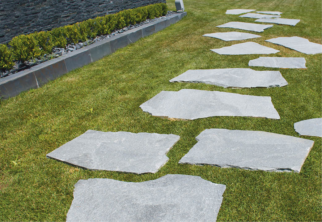 Stepping stone, chaotic gray KievStone